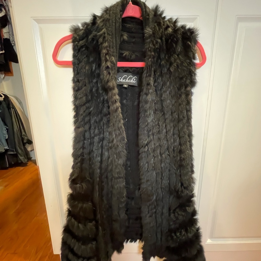 Fur cardigan
